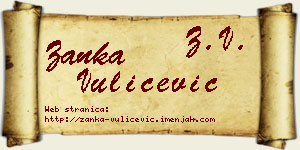 Žanka Vulićević vizit kartica